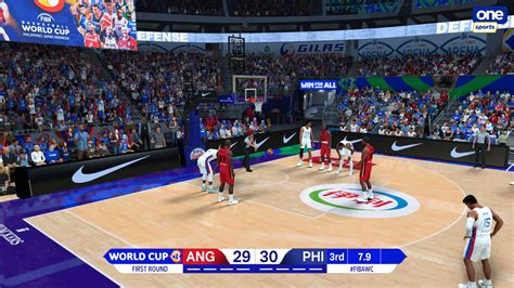 Basketball World Cup scoreboard .